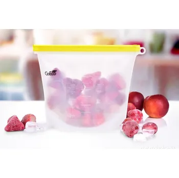 Dóza na potraviny SILISÁČEK GoEco® | 1,5 L | silikonový sáček na potraviny s těsnicím klipem