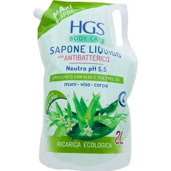 Mýdlo HGS Tekuté mýdlo Aloe Vera e Tea Tree 2l HGS Tekuté mýdlo Aloe Vera e Tea Tree 2l