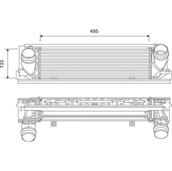 Chladič motoru Chladič turba VALEO 818261