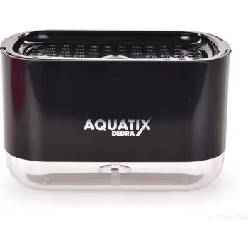 Dávkovač mýdla TRAMPOLÍNA | dávkovač mycího prostředku & odkapávač na houbičku | 200 ml | AQUATIX® černý