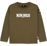 Chlapecké tričko s dlouhým rukávem LEGO® kidswear LWTANO 614 152 Khaki, Bílá, Mix