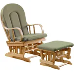 MOB Houpací křeslo s podnoží Tempo Kondela Dolvitan (přírodní + zelená)