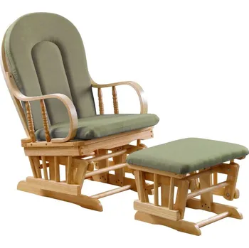 Křeslo MOB Houpací křeslo s podnoží Tempo Kondela Dolvitan (přírodní + zelená)