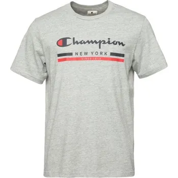 Pánské tričko Pánské tričko Champion AUTHENTIC S Šedá, Červená, Černá