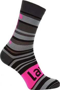Dámské ponožky Ponožky Lawi Rava dlouhé, flou-pink-grey vel.1 (35 38)