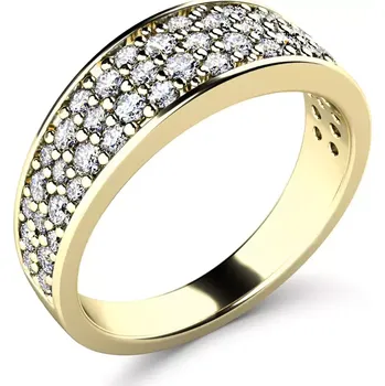 Prsten Dámský prsten žluté zlato 585/1000 přírodní diamant 0.573 ct G/SI 140006-ZL-DIA velikost 50