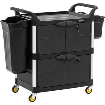 ulsonix Úklidový vozík - uzamykatelný - 150 kg - 3 police ULX-OFPP