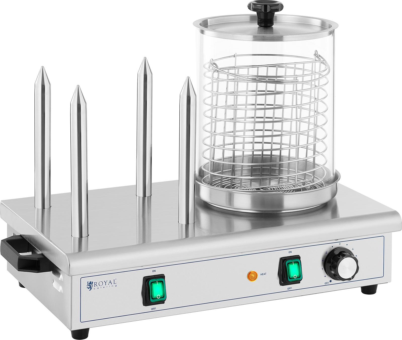 Hotdogovač - 550 W - Royal Catering - 4 trny RCPHW 650
