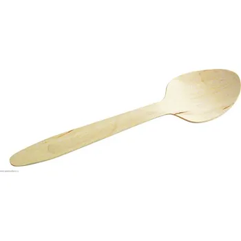 Příbor Gastro obaly BIO kompostovatelná dřevěná lžíce 160mm (min. počet 100ks)