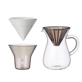 Dripper Kinto SCS karafa na kávu set 2šálky plastová