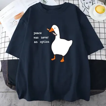 Unisex tričko s husou a nápisem Barva: Tmavě Modrá, Velikost: S