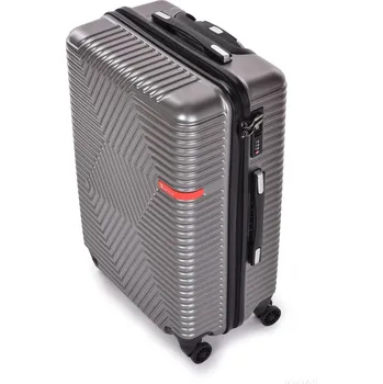 FC TRAVELLER | střední cestovní kufr 66 cm | 4 kolečka 360°, TSA zámek & výsuvná rukojeť | platinový