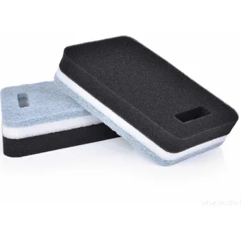 TRIOHOUBA | 2 ks XXL třívrstvá houbička na nádobí | extra odolná & drsná strana