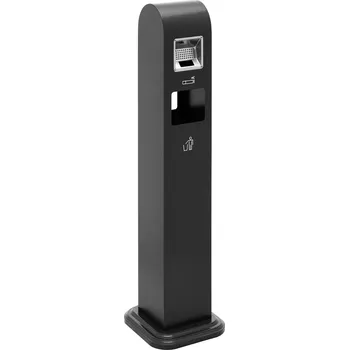 Odpadkový koš ulsonix Koše na odpadky ULX-ASHTRAY 02F 10.8 l 32 x 30 x 120 cm tmavě šedá