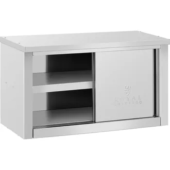 Kuchyňská skříňka Závěsná skříňka z ušlechtilé ocel – 900 x 400 x 500 mm – 60 kg nosnost na polici - Royal Catering RCAT-90/40/50-C