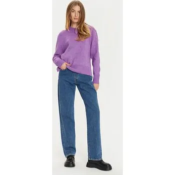 Dámský svetr Brave Soul Svetr LK-248CARRY Fialová Regular Fit XS