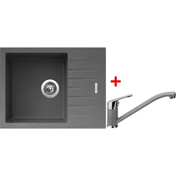 Kuchyňský dřez Akční Sinks PERFECTO 650 Titanium + PRONTO GR