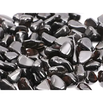 Přírodní kámen Magieprirody.cz Tromlovaný kámen Obsidián kouřový M velikost 20 - 30 mm Brazílie #635 Množství: 100g