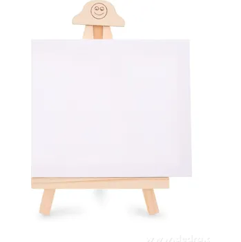 Malířské plátno ART | malířské plátno na stojánku | 20 × 15 cm | canvas na rámu + dřevěný stojánek