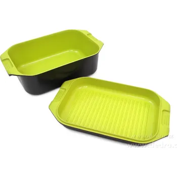 Hrnec BIOPAN® | 2v1 pekáč s grilovacím víkem | litý hliník & keramický povrch | 8 L + 3,3 L