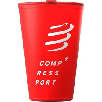 Skládací kelímek na běhání Compressport FAST CUP 200 ML OS Červená, Bílá