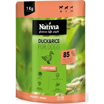Krmivo pro psa Nativia Puppy mini Duck&Rice 1 kg (Expedujeme za 72hodin )