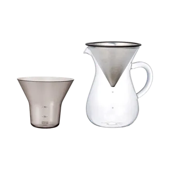 Kinto SCS karafa na kávu set 4šálky nerezová