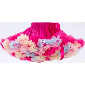 Dívčí sukně Dětská sukně TUTU PETTI extra velký objem Duo růžová fuchsie karneval
