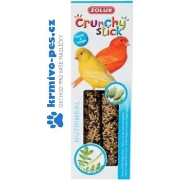 Pro ptáka Crunchy Stick Canary Zrní/Řepík lékařský 2ks Zolux
