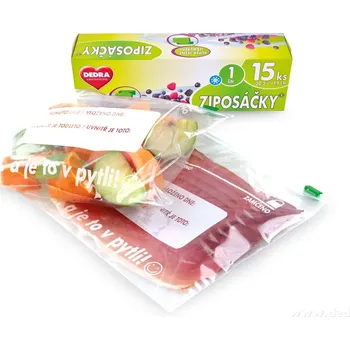 Dóza na potraviny ZIPOSÁČKY® | 15 ks | potravinové sáčky se zipem 1 L