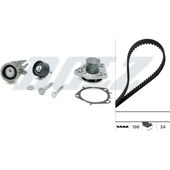 Vodní pumpa + sada ozubeného řemene DOLZ KD084