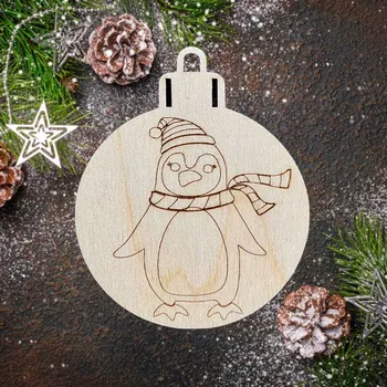 Vánoční dekorace Dotvoř si sám/sama - vánoční tučňáček