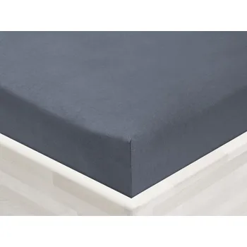 Prostěradlo Jersey napínací prostěradlo JR-029 Antracitově šedé 90 x 220 - výška 20 cm