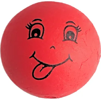 Vatová hlavička, červená, obličej, 30mm, 1 ks