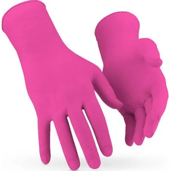 Vyšetřovací rukavice Jednorázové nitrilové rukavice SD růžové 100 ks L