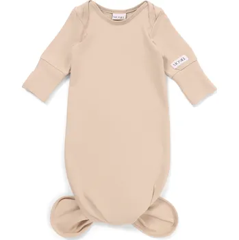 Kojenecký body Moniel Novorozenecké body s uzlem Pastel béžová 0-3 měsíce