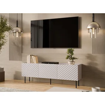 Televizní stolek MOB TV skříňka Grotzi 165 3D (kašmír + černá)