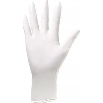 Vyšetřovací rukavice Jednorázové nitrilové vyšetřovací rukavice SSGLOVE bílé 100 ks S