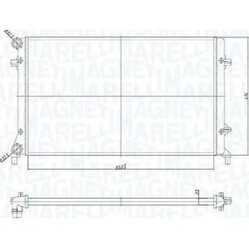 Chladič motoru Chladič, chlazení motoru MAGNETI MARELLI 350213853000