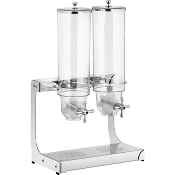 Dóza na potraviny Royal Catering Dávkovač na cereálie - 2 x 3,5 l - 2 nádoby RCCS-3.5LSS2