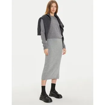 Dámská sukně ViCOLO Midi sukně 22085S Šedá Regular Fit S