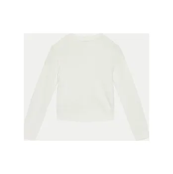 Dámský svetr United Colors Of Benetton Kardigan 1370C601Q Bílá Regular Fit 130