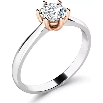 Oblečení a móda Dámský prsten bílé zlato 585/1000 přírodní diamant 0.50 ct G/SI 10965-BCV-DIA velikost 60