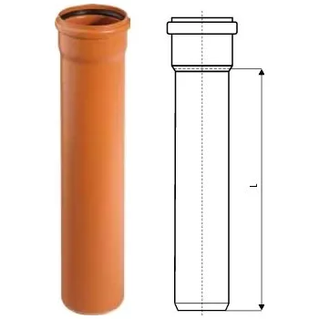 Kanalizační potrubí KGEM trubka SN4 DN 110/1000mm