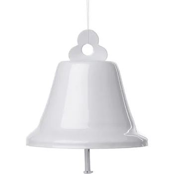 Vánoční dekorace Zvoneček Ø65 mm bílý