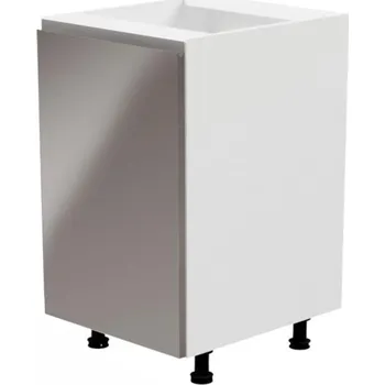 Kuchyňská skříňka Kuchyňská skříňka Aurora D601F levá bílá / bílá extra vysoký lesk