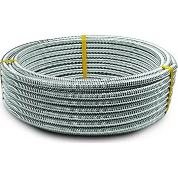 Vodovodní potrubí Trubka nerezová ohebná pro vodu a topení 3/8" (10 mm) x 3 m