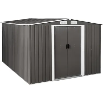 Zahradní domek Uniprodo Zahradní domky a přístřešky UNI_MS_04 313 x 179 x 258 cm černá