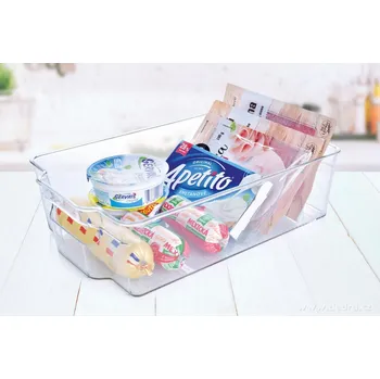 Úložný box FRIGO | organizér do lednice a spíže | šířka 21 cm | transparentní úložný box