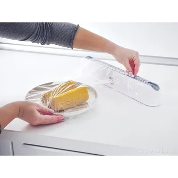 Pečicí papír ROLOŘEZ | magnetický zásobník na fólii, alobal a pečicí papír s pojízdným nožíkem | 37,5 cm